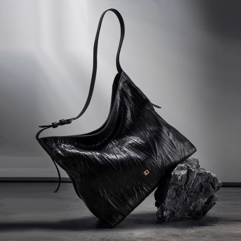 Flower handbag original design tote bag niche soft bag